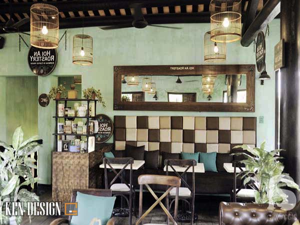 trang trí nội thất quán cà phê phong cách cổ điển
